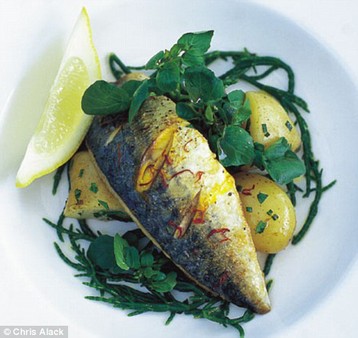 Annie Bell's Saffron Mackerel with Herby Potatoes
