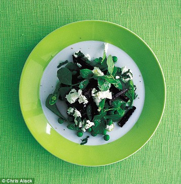 Mark Hix's Three Pea Salad with Beetroot and Goat's Cheese