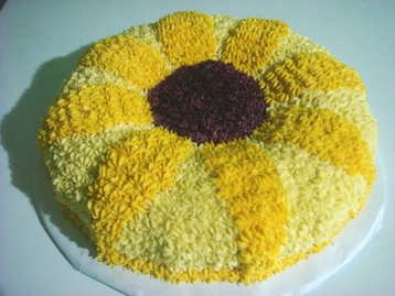 Homemade Sunflower Cake