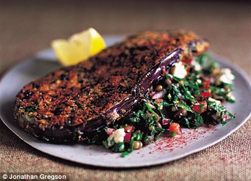 Maria Elia's Sumac-spiced Aubergine Schnitzel