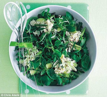Chloe Baker's Green Herby Salad with Avacado and Crab
