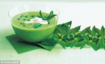 Chloe Baker's Pea, Mint and Courgette Soup