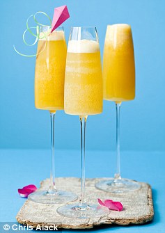 Angela Mason's Peach Blush Fizz