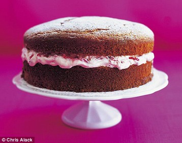Amber Black's Strawberry Yoghurt Sandwich