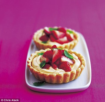 Amber Black's Strawberry and Cream Caramel Tarts