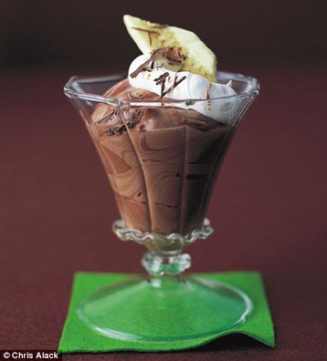 Amber Black's Dark Chocolate Whip with Bananas and Cream