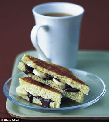 Amber Black's Choc Banana Toasties