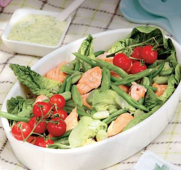 Mitzie Wilson's Salmon Salad with Basil Mayonnaise