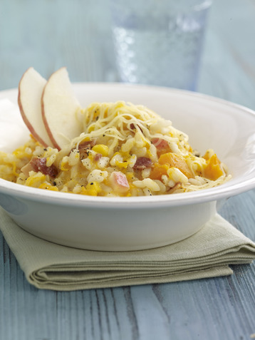 Leerdammer, Vegetable and Bacon Risotto
