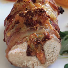 Stilton Stuffed Tenderloin Pork