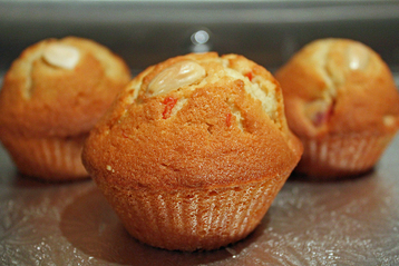 Cherry and Almond Cup Cakes