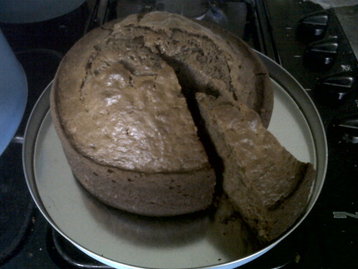 Lower Fat Chocolate Banana Cake
