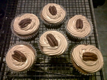 Coffee, Date and Pecan Cupcakes