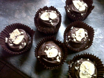 Choco-cado-nana-nut Cupcakes