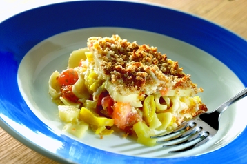 St Helen's Farm Goats' Cheese and Parsnip Casserole