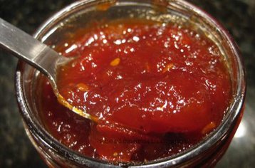 Very Quick Tomato Jam ( Microwave)