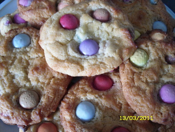 Smartie Cookies