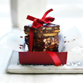 Chocolate & Cherry Fridge Squares