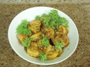 Chermoula Prawns
