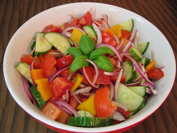 Tomato, Cucumber, Onion, Pepper (tcop) Salad