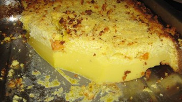Impossible Pie with A Peach Twist