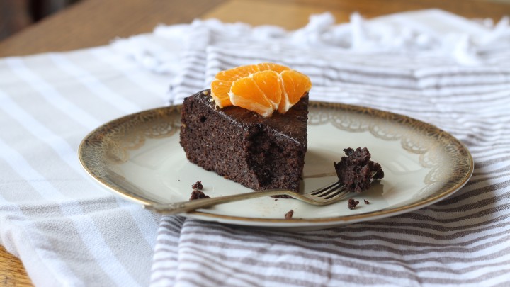 Mandarin Hazelnut Chocolate Cake