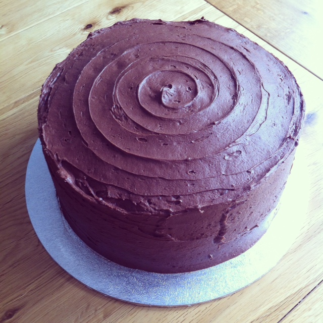 Organic Chocolate Courgette Cake with Toasted Hazelnuts