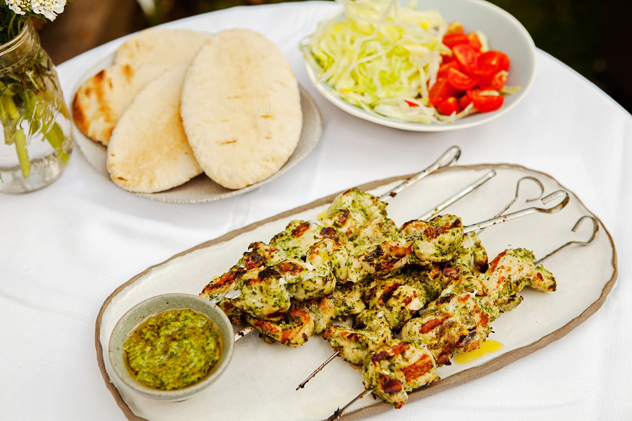 Chimichurri Chicken Kebabs