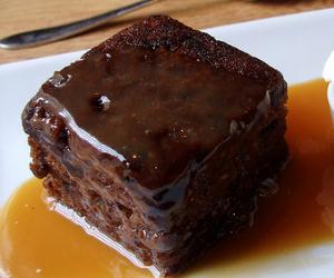 Sticky toffee pudding with dates